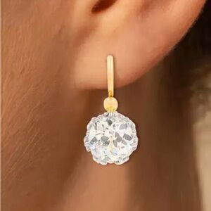 Elegant 4ctw White Sapphire Vintage Drop Earrings